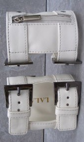 Arm Wallet White Studded M